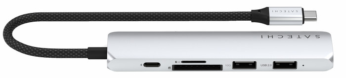 Satechi Type C Slim Multi-Port Adapter V2 Space Grey detail