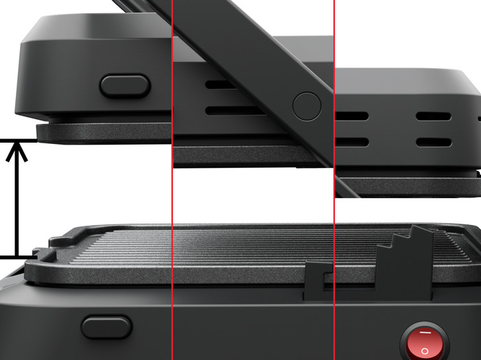 Tefal SuperGrill 3-in-1 GC520D XL right side