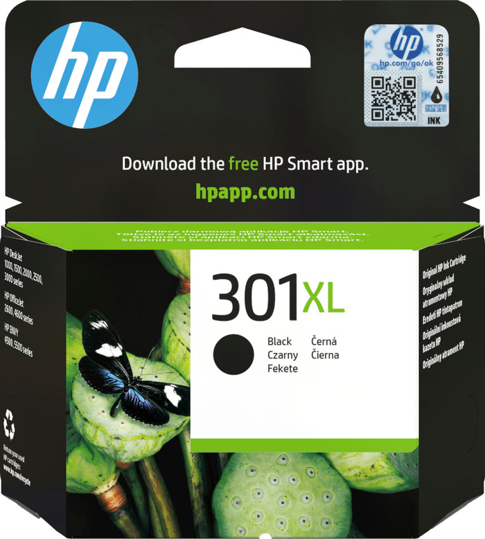 HP 301XL Cartridge Black Main Image