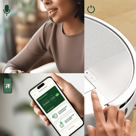 iRobot Roomba 105 Combo White product in gebruik