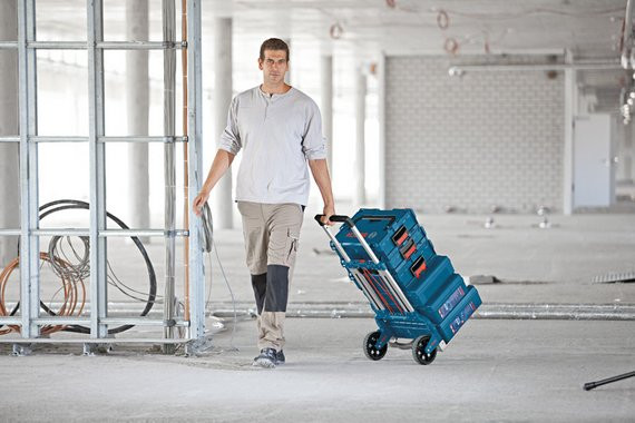 Bosch Professional Caddy L-BOXX product in use