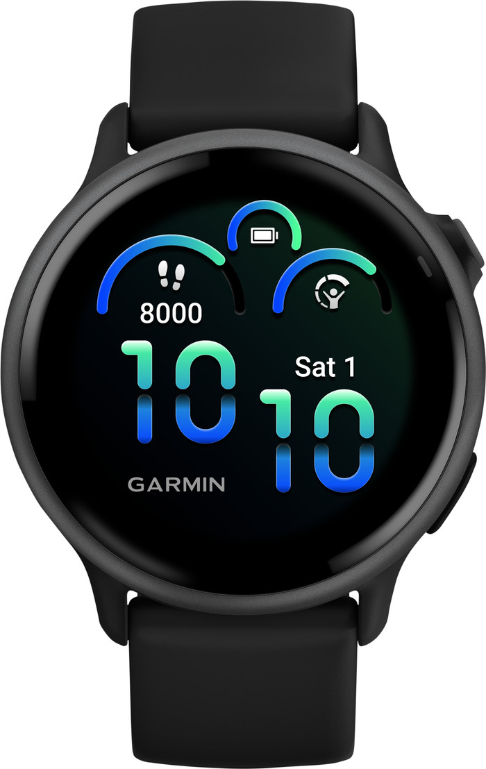 Garmin Vivoactive 6 Music Zwart voorkant