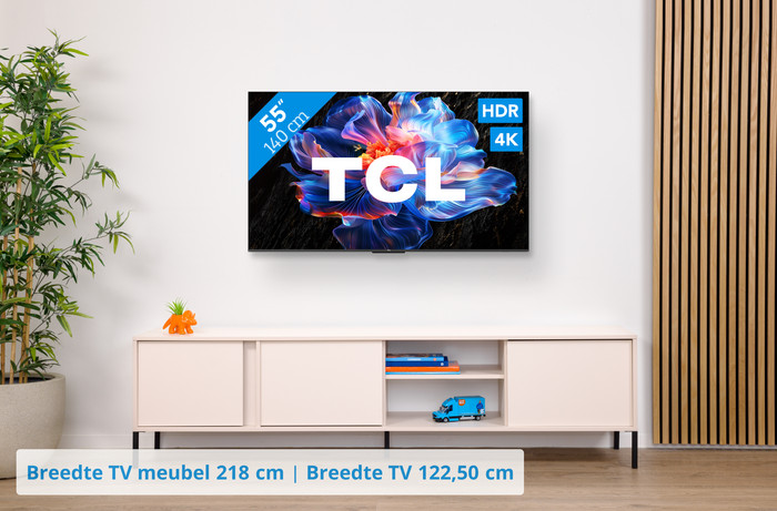 TCL 55" Led P61K 4K (2025) + TCL S45H 2.0 Soundbar visual Coolblue 1