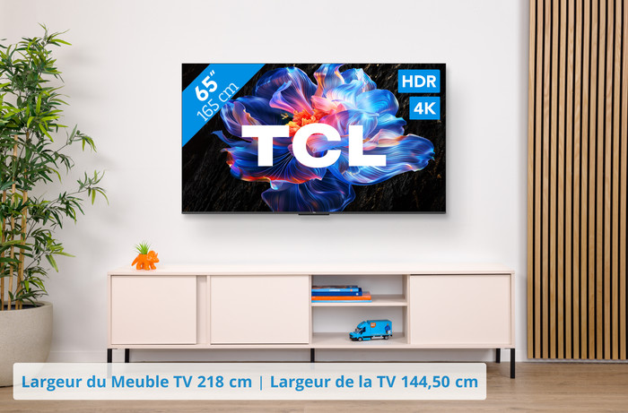 TCL 65" LED P61K 4K (2025) + TCL S55H 2.1 Barre de Son visuel Coolblue 1