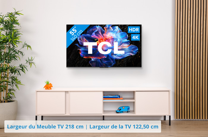 TCL 55" LED P61K 4K (2025) + TCL S45H 2.0 Barre de Son visuel Coolblue 1