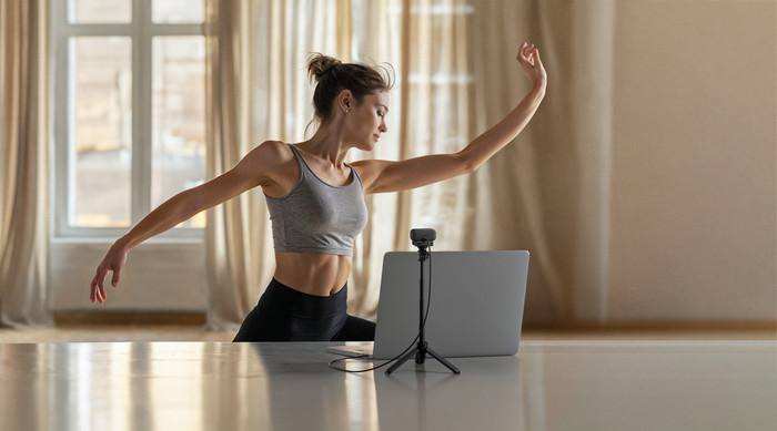 Insta360 Link 2C product in use