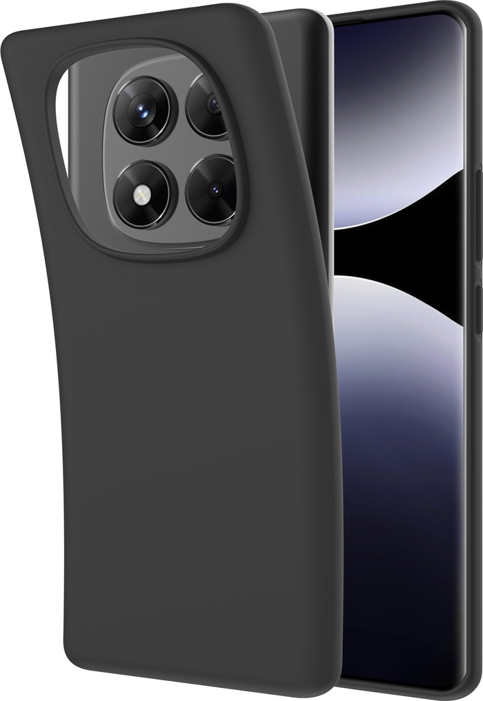 Just in Case Soft Design Xiaomi Redmi Note 14 Pro 4G Back Cover Zwart samengesteld product