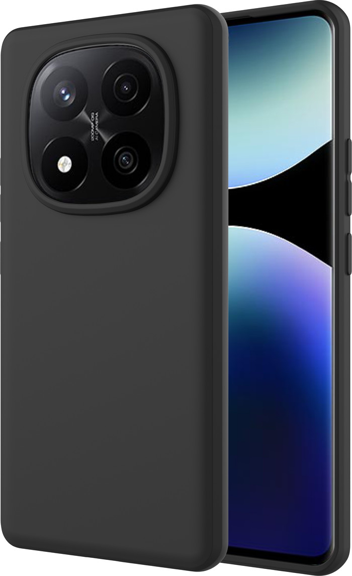 Just in Case Soft Design Xiaomi Redmi Note 14 Pro+ 5G Back Cover Zwart samengesteld product