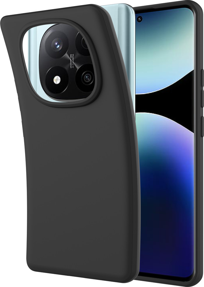 Just in Case Soft Design Xiaomi Redmi Note 14 Pro+ 5G Back Cover Zwart samengesteld product