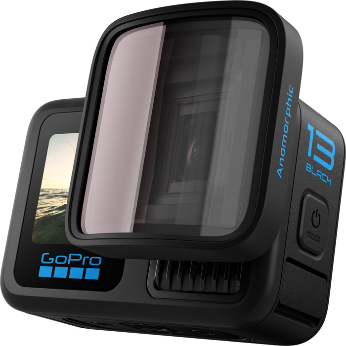 GoPro Anamorphic Lens Mod (GoPro HERO 13) product in gebruik