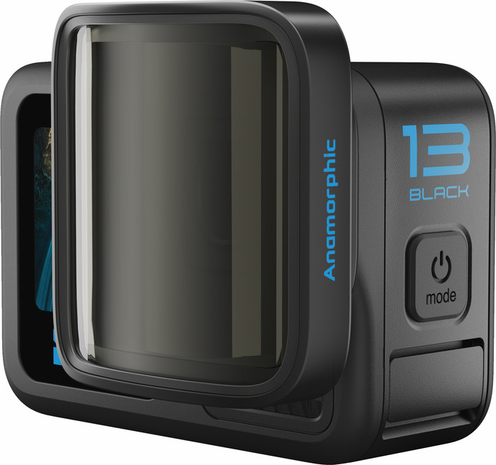 GoPro Anamorphic Lens Mod (GoPro HERO 13) product in gebruik