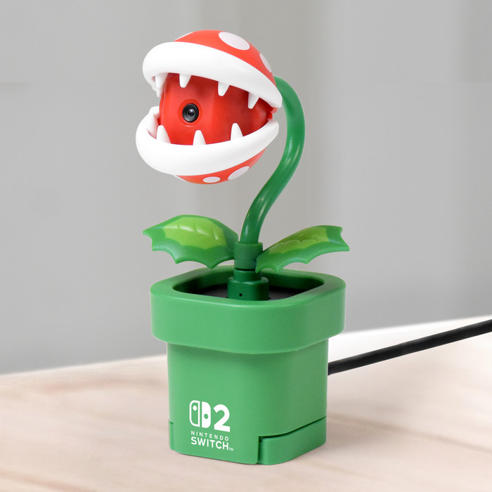 Nintendo Switch 2 Piranha Plant Camera product in gebruik