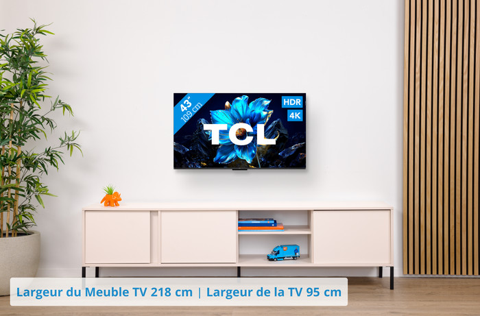 TCL 43" QLED P71K 4K (2025) + TCL S55H 2.1 Barre de Son visuel Coolblue 1