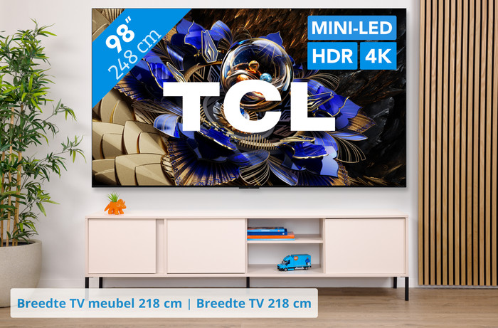 TCL 98" QD Mini-led X11K 4K (2025) visual Coolblue 1