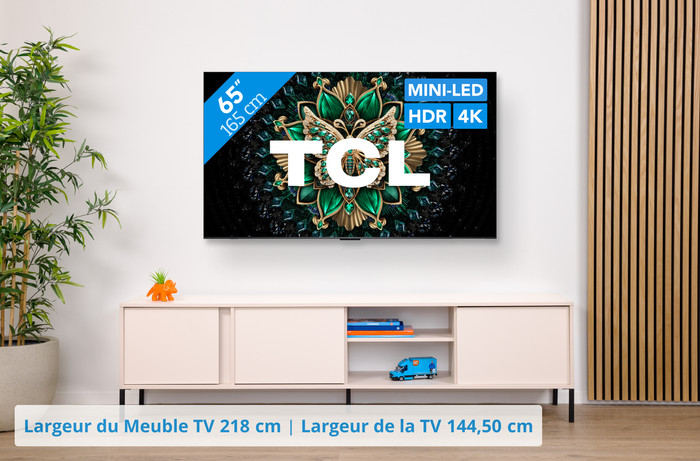 TCL 65" QD Mini-LED C61K 4K (2025) visuel Coolblue 1