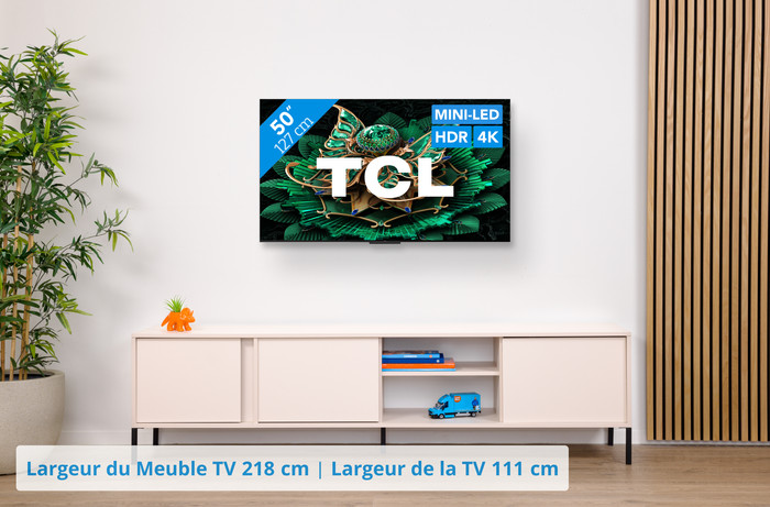TCL 50" QD Mini-LED C71K 4K (2025) visuel Coolblue 1