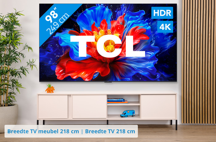 TCL 98" QLED P81K 4K (2025) + TCL Q75H visual Coolblue 1