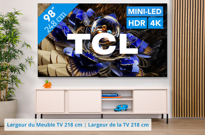 TCL 98" QD Mini-LED X11K 4K (2025) visuel Coolblue 1