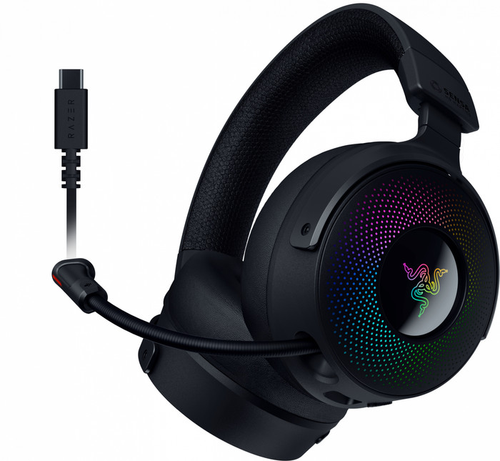 Razer Kraken V4 Pro Wireless Gaming Headset + Control Hub right side