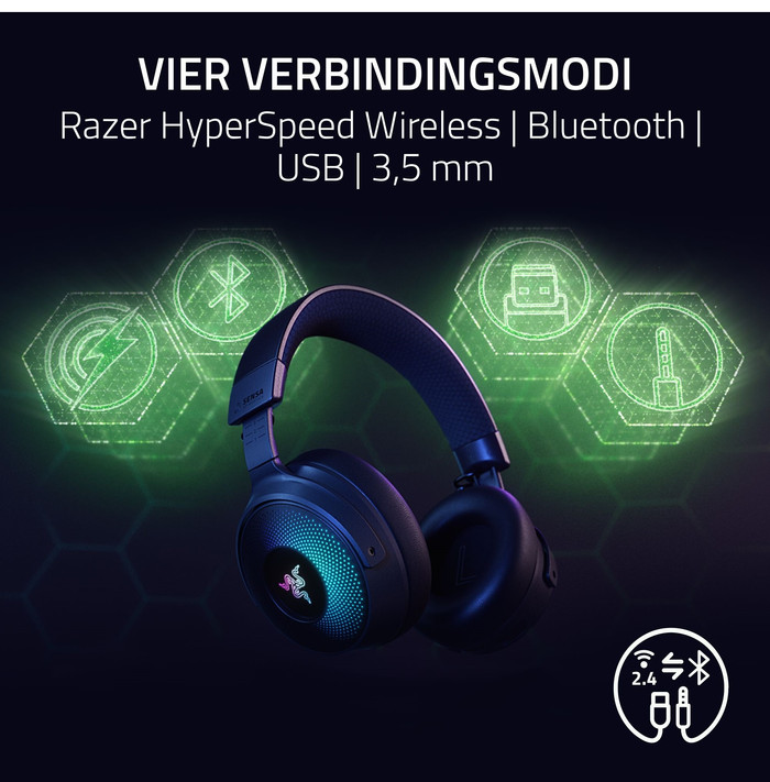 Razer Kraken V4 Pro Wireless Gaming Headset + Control Hub visual supplier