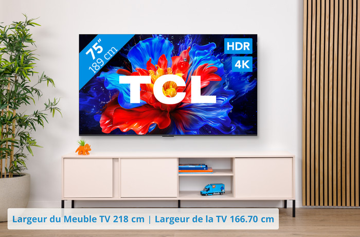 TCL 75" QLED P81K 4K (2025) visuel Coolblue 1