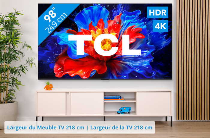 TCL 98" QLED P81K 4K (2025) +TCL Q85H PRO visuel Coolblue 1