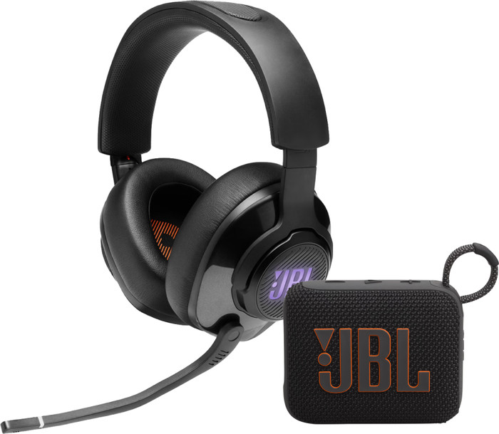 JBL Quantum 400 Zwart + JBL Go 4 Zwart Main Image