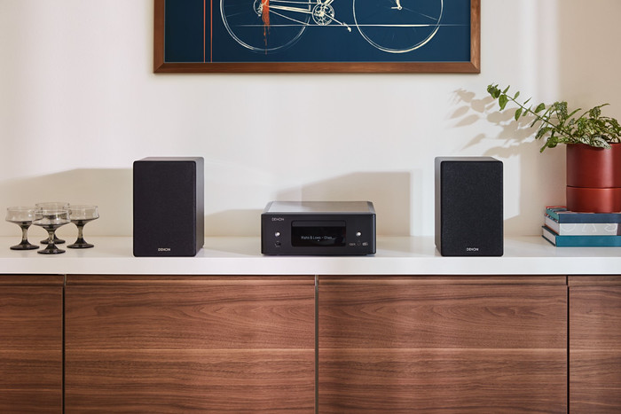 Denon Ceol N12DAB Black product in use