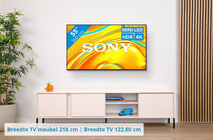 Sony Bravia 5 55" XR Mini-led (2025) + Sony Bravia Theatre Bar 6 Zwart visual Coolblue 1