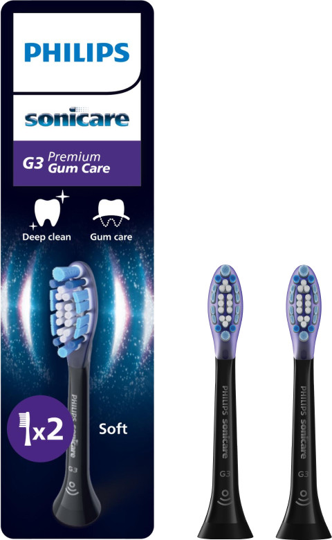 Philips Sonicare Premium Gum Care HX9052/88 Noir (2 pièces) Main Image