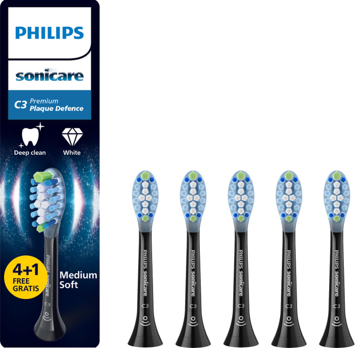 Philips Sonicare Premium Plaque Defense HX9045/88 Noir (5 pièces) Main Image