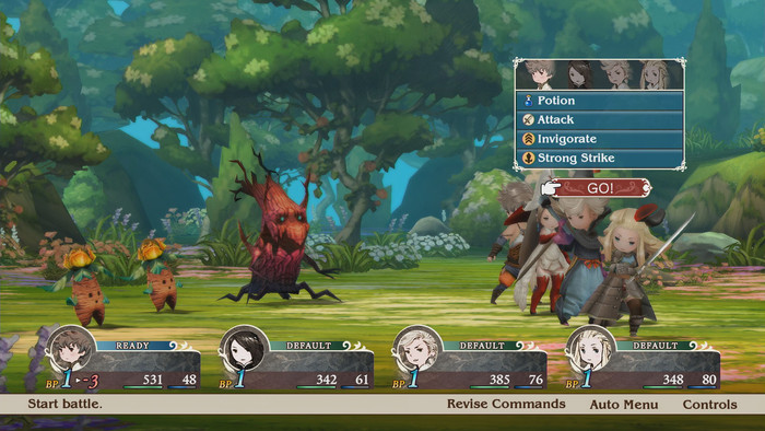 Bravely Default Flying Fairy HD Remastered Nintendo Switch 2 product in gebruik