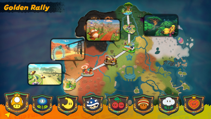 Mario Kart World + BlueBuilt Steering Wheels for Nintendo Switch 2 product in use