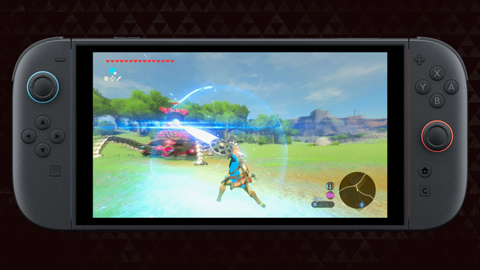 The Legend of Zelda: Breath of the Wild Nintendo Switch 2 Edition product in gebruik