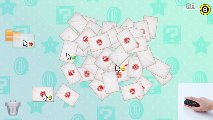 Nintendo Switch 2 + Super Mario Party Jamboree + BlueBuilt Beschermhoes product in gebruik