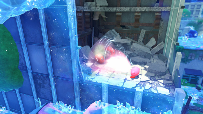 Kirby and the Forgotten Land Nintendo Switch 2 Edition product in use