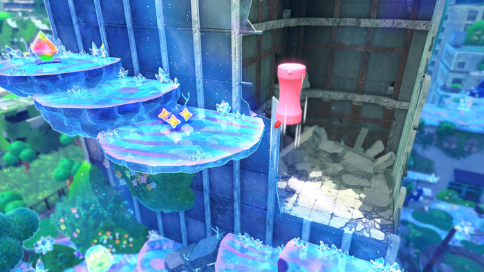 Kirby and the Forgotten Land Nintendo Switch 2 Edition product in use