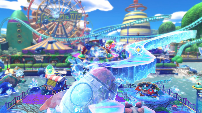 Kirby and the Forgotten Land Nintendo Switch 2 Edition product in use