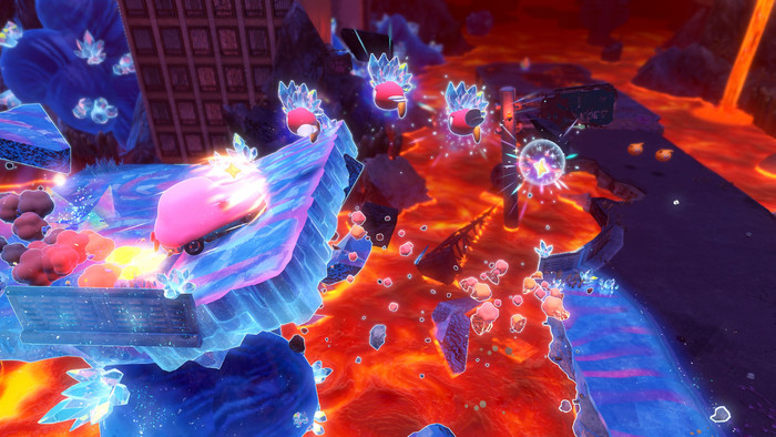 Kirby and the Forgotten Land Nintendo Switch 2 Edition product in use