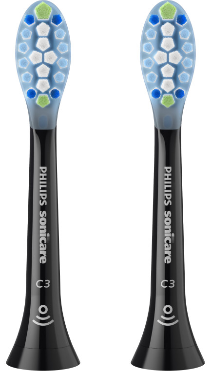 Philips Sonicare Premium Plaque Defense HX9042/88 Noir (2 Pièces) côté droit