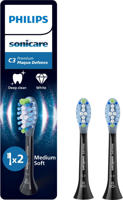Philips Sonicare Premium Plaque Defense HX9042/88 Noir (2 Pièces) Main Image