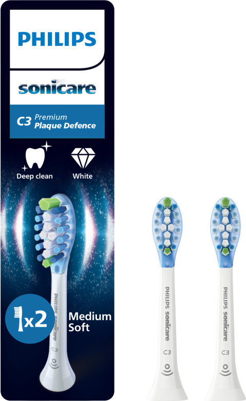 Philips Sonicare Premium Plaque Defense HX9042/87 White (2 units) Main Image