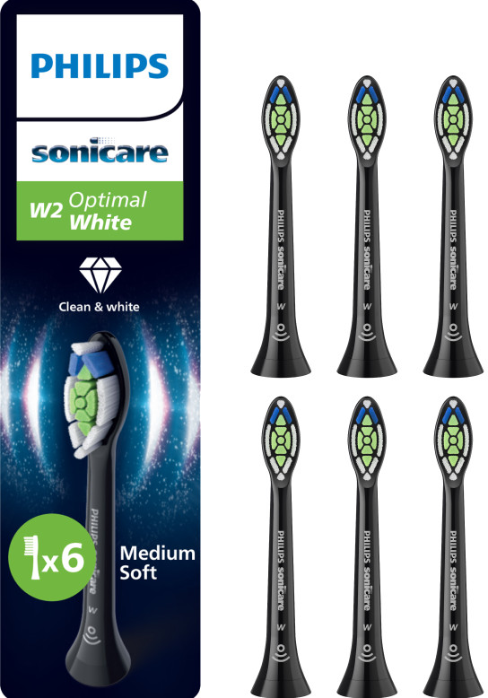 Philips Sonicare Optimal White HX6066/88 Zwart (6 stuks) Main Image