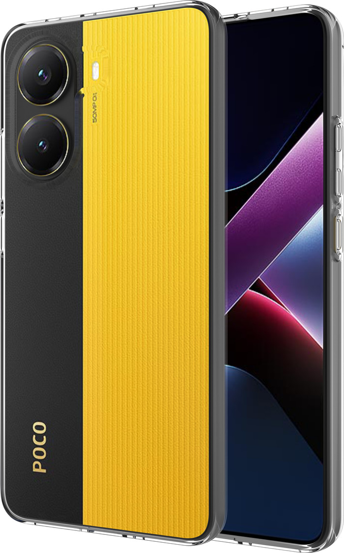 Just in Case Soft Design Xiaomi Poco X7 Pro Back Cover Transparent avant