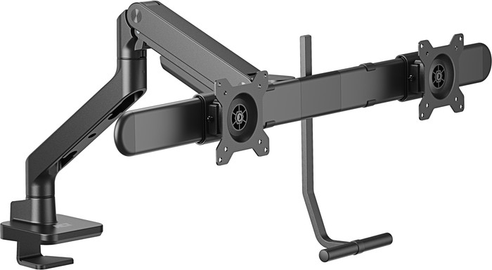 ACT AC8344 Monitor Arm 32 inches with Gas Spring and Crossbar for 2 Monitors left side