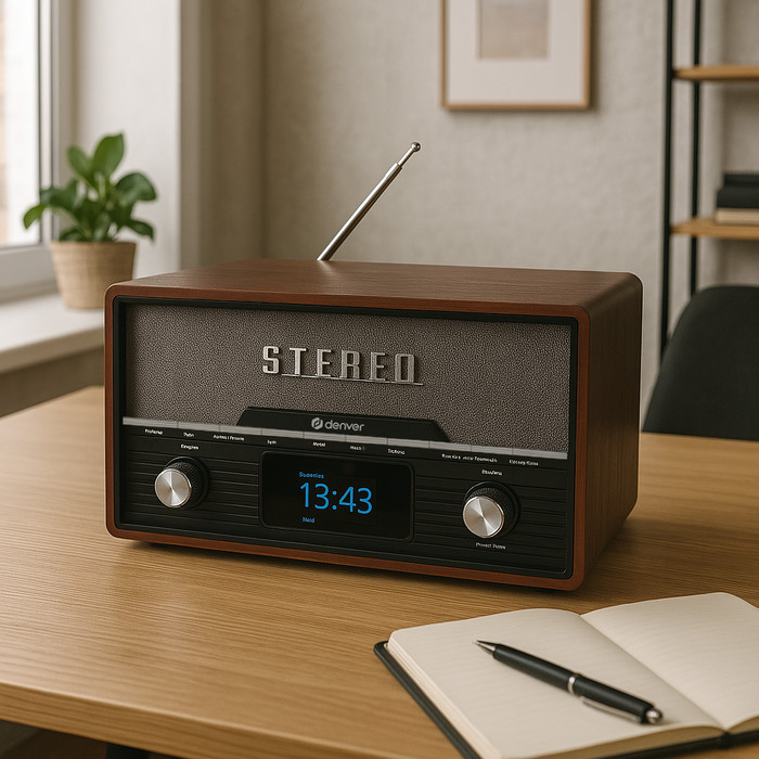 Denver MDA-525 Donkerbruin product in gebruik