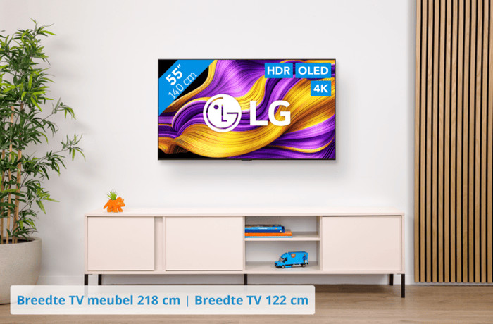 LG 55" OLED EVO G56 4K (2025) + Sonos Beam Gen2 Zwart visual Coolblue 1