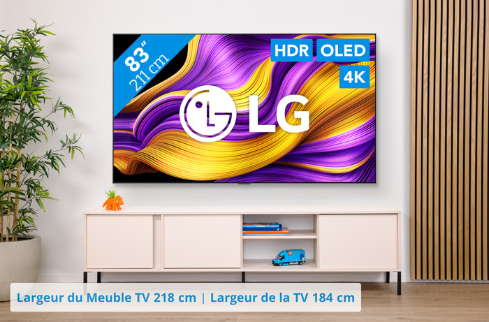 LG 83" OLED EVO G55 4K (2025) + Sonos Arc Ultra Noir visuel Coolblue 1