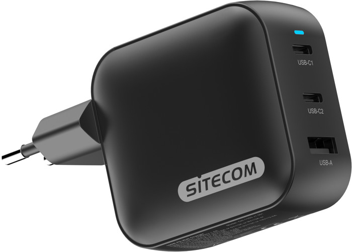 Sitecom 100W GaN Power Delivery Wall Charger left side