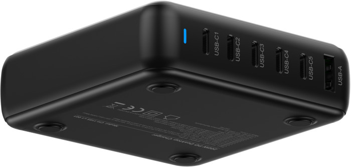Sitecom 200 W GaN Power Delivery Support de Charge Mural + Sitecom Câble USB-C vers USB-C 2 m dessous